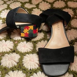 KP Puzzle Piece Block Heels 9